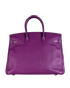 Birkin 35 In Epsom Anemone, &pound;8,800, Handbags, Purple, Leather, Back view